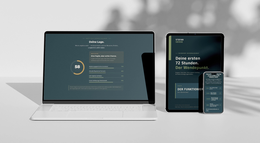 Der Wendepunkt · Auf Laptop, Tablet und Handy